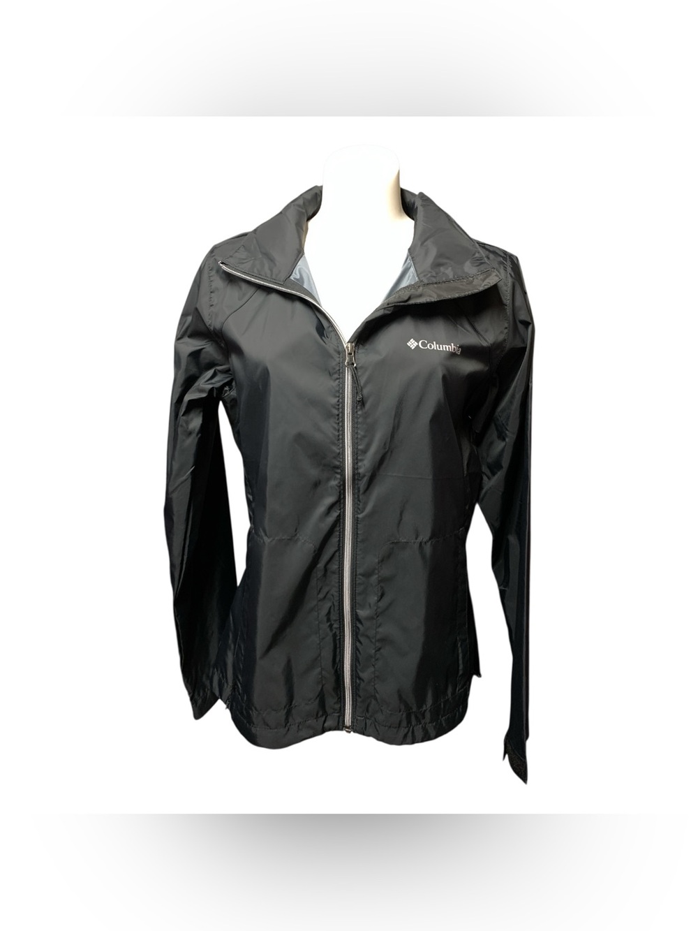 Columbia Black Packable Rain Jacket Size M
